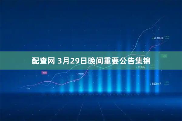配查网 3月29日晚间重要公告集锦